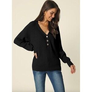 New Allegra K Women's Cut Out Sweater Top Turtleneck Long Sleeve Slim Fit, S
